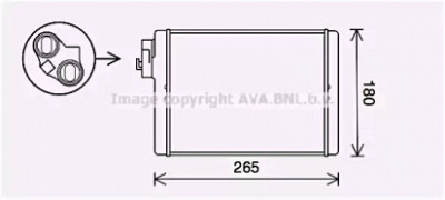 AVA QUALITY COOLING ai6408 -  Теплообменник, отопление салона